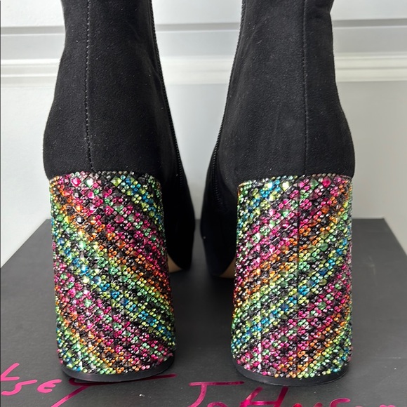 (NIB) Betsey Johnson Women’s Raylan Platform with Rhinestone Heel Bootie - Picture 2 of 13